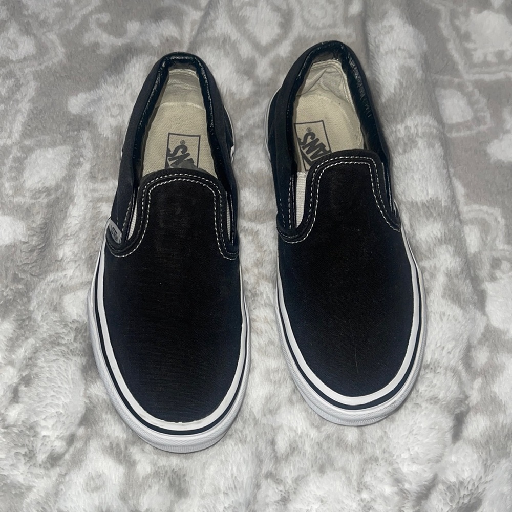 Black vans size 3.0 US kids